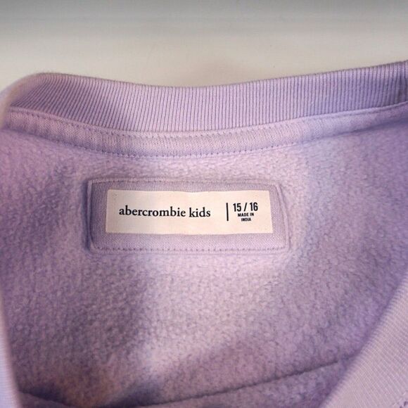 Abercrombie Kids Soft Colagiate Lilac Sweatshirt Size 15 / 16 - Picture 7 of 10